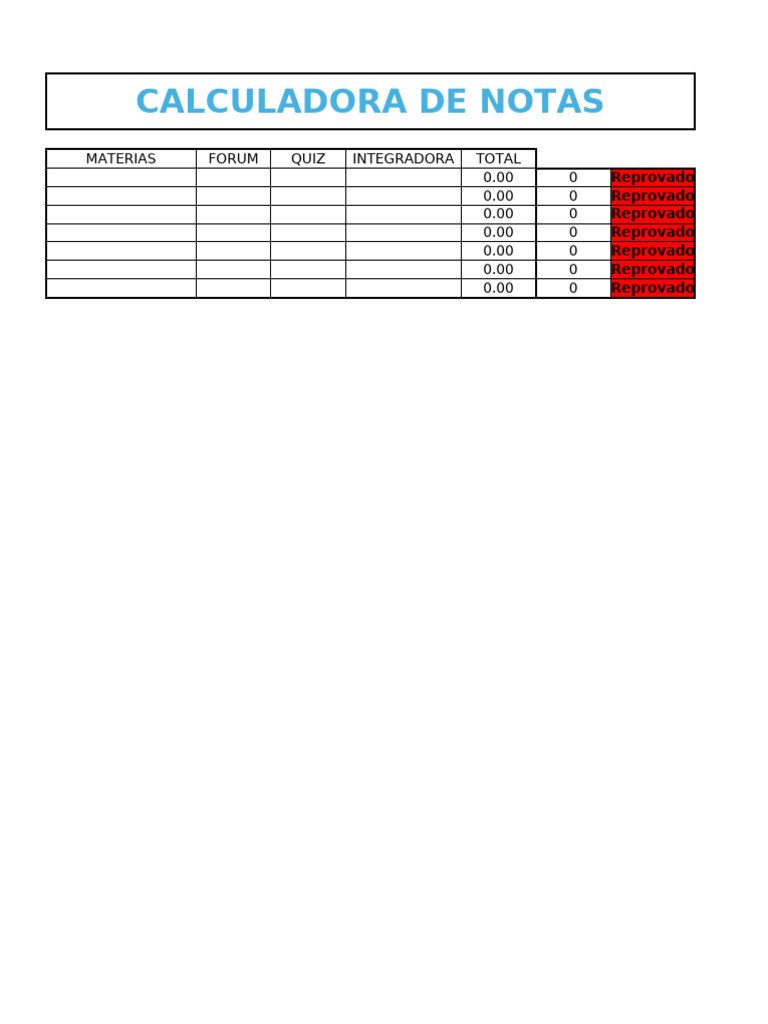Calculadora de Notas | PDF