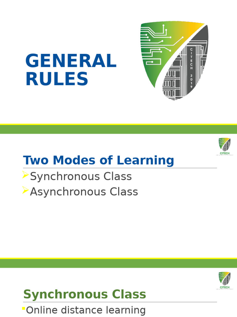 Online Class Guidelines and Rules | PDF