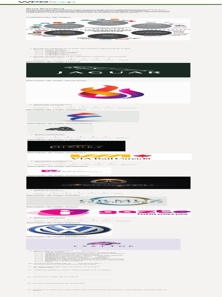 Formulario para Diseño de Logo | PDF | Marca | Logos