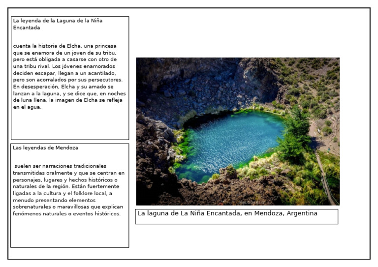 Leyenda de la Laguna de la Niña Encantada | PDF