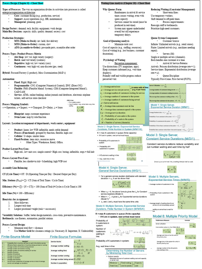 Process Design and Queue Management Guide | PDF | Supply Chain ...