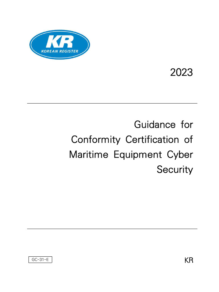 Maritime Cyber Security Certification Guide | PDF | Computer Security ...