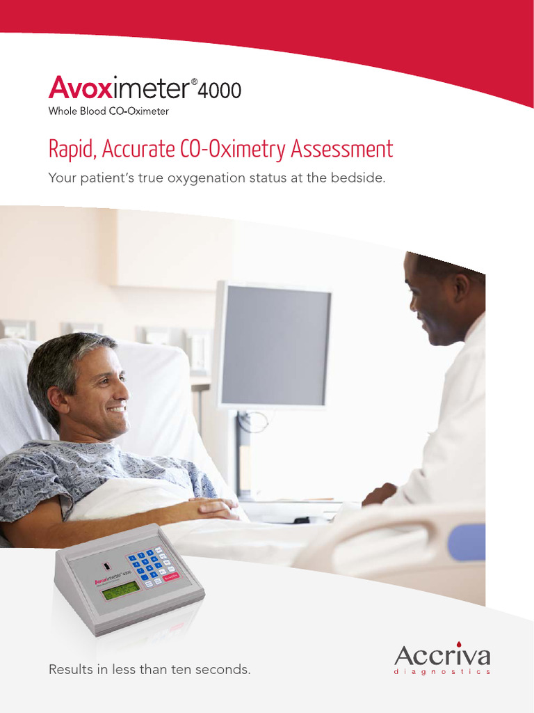 Avoximeter 4000: Rapid CO-Oximetry Tool | PDF | Hemoglobin | Clinical ...