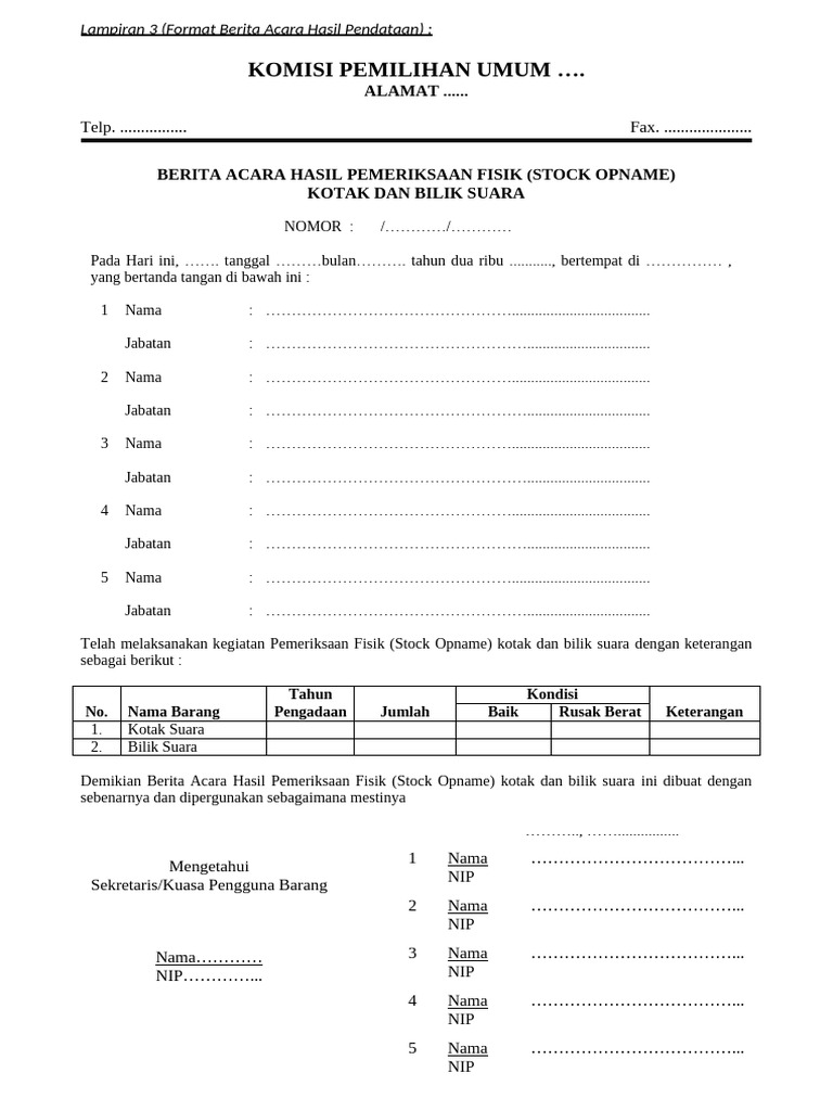 03a FORMAT BASO | PDF