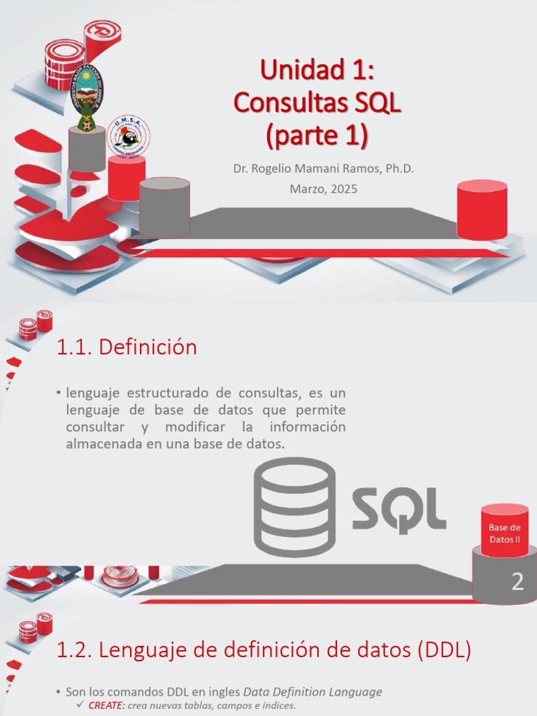 01 01 Consultas SQL | PDF | SQL | Diseño de software