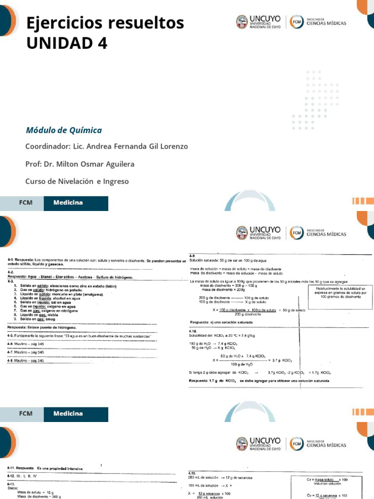 Ejercicios Resueltos - Unidad 4 | PDF