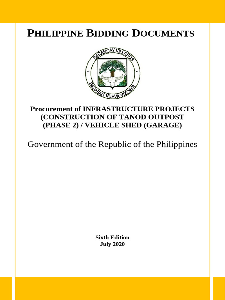 Philippine Bidding Documents for Infrastructure | PDF | Currency | Prices