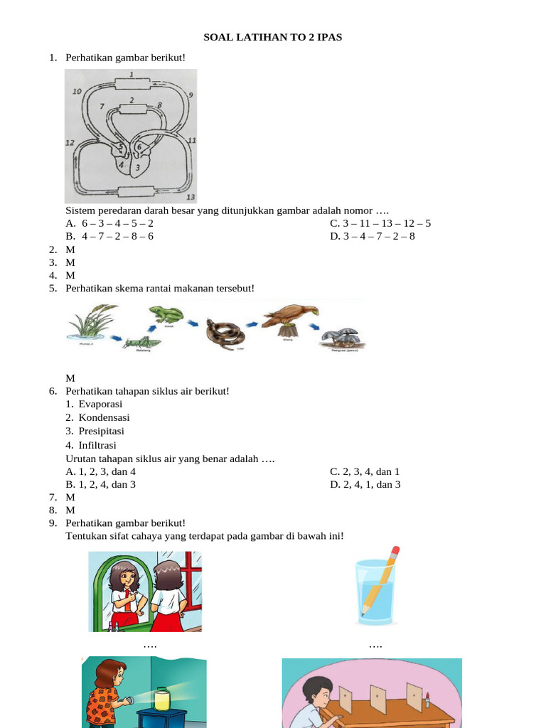 Soal Latihan To 2 IPAS | PDF