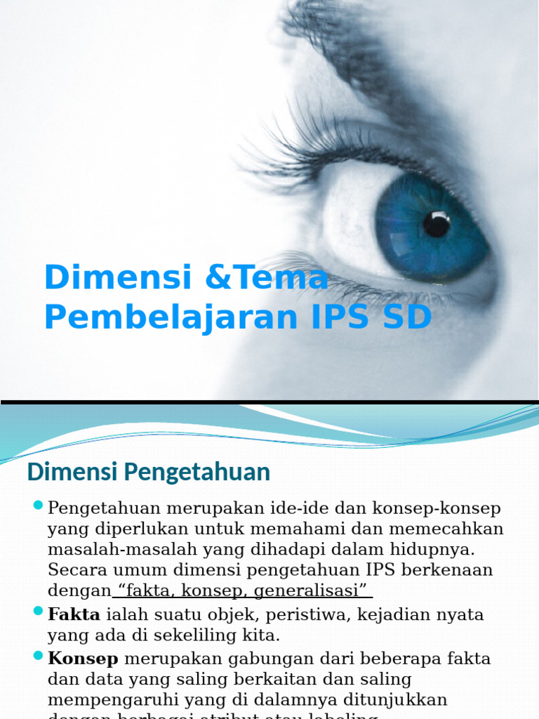 Bidang IPS 2 - Dimensi Dan Tema IPS | PDF