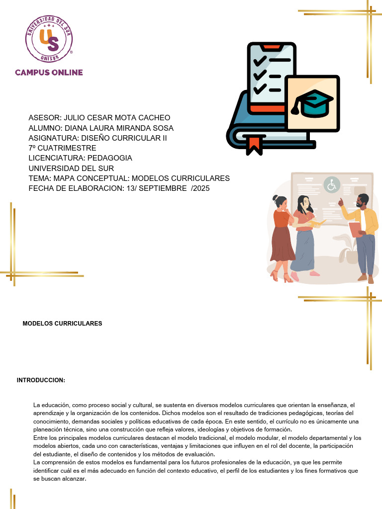 Modelos Curriculares en Educación | PDF | Plan de estudios | Aprendizaje