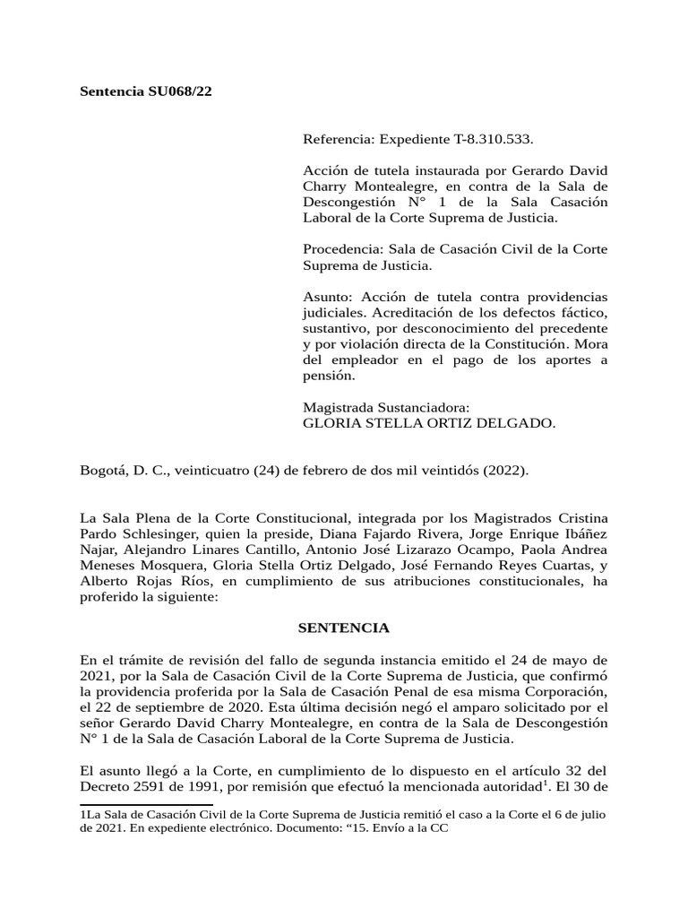 Su068 22 | PDF | Caso de ley | Sentencia (ley)