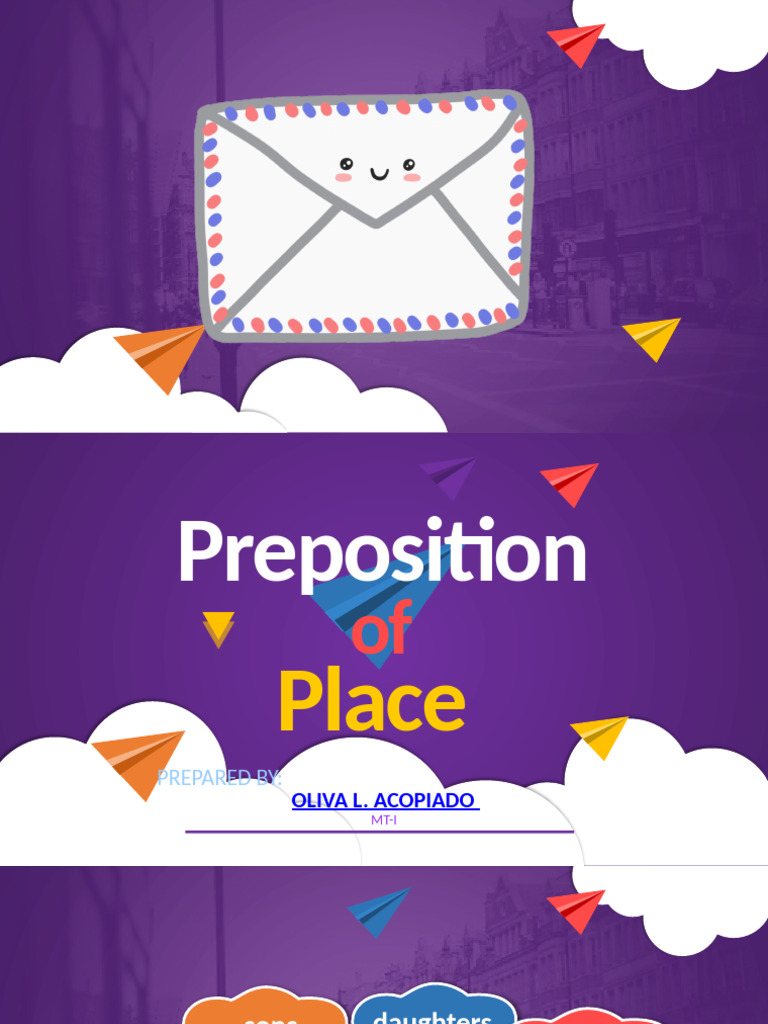 Prepositions of Place Explained | PDF