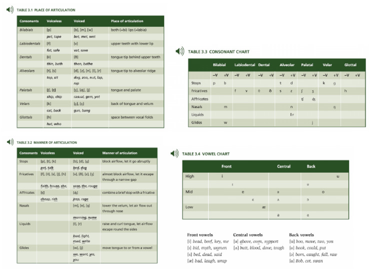 Phonetics Chart | PDF