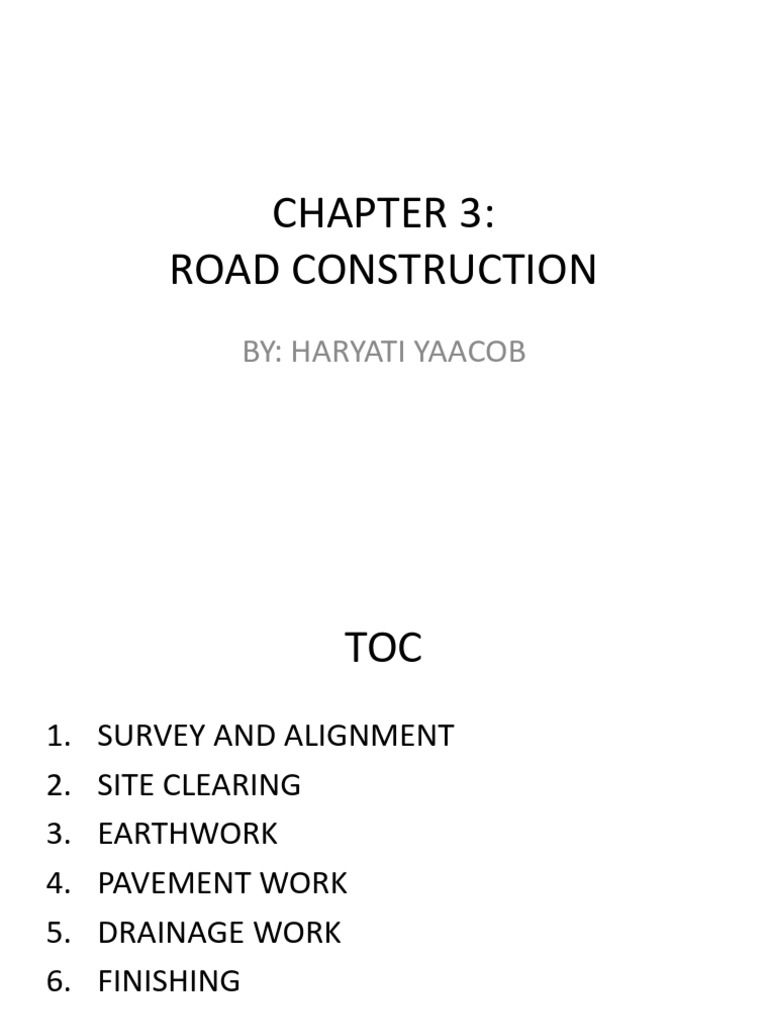 Road Construction Techniques Overview | PDF | Road Surface | Sand