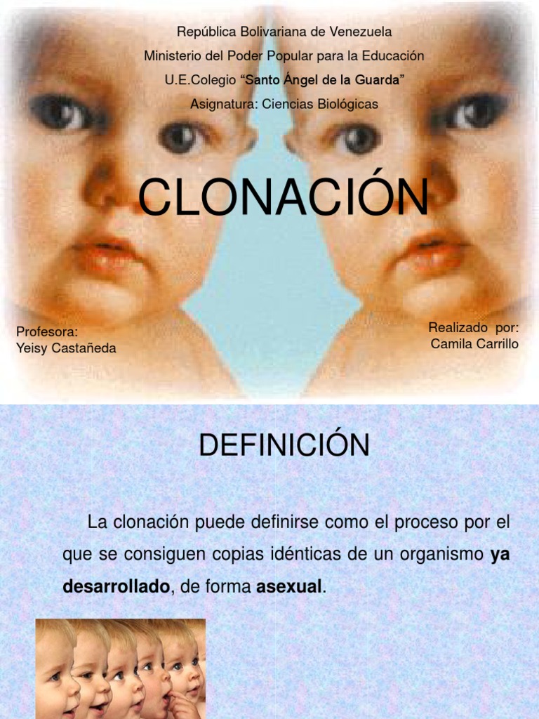 presentacion de clonacion Clonación Reproducción