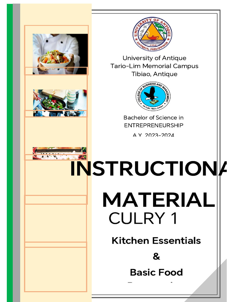 Kitchen Essentials Overview | PDF | Kitchen | Chef