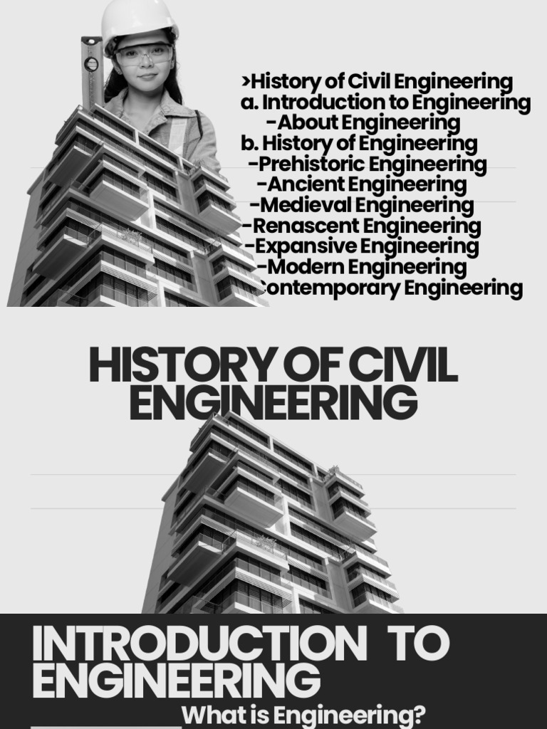Civil Engineering: A Historical Overview | PDF | Engineering ...