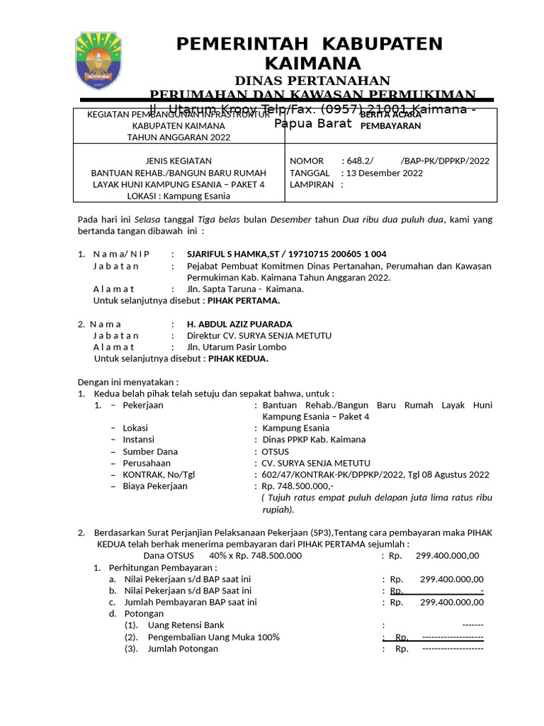 Tagihan I 100% - ESANIA 4 - Surya Senja Metutu | PDF