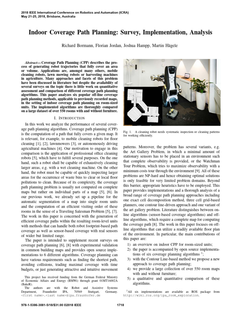 Indoor Coverage Path Planning Analysis | PDF | Image Segmentation