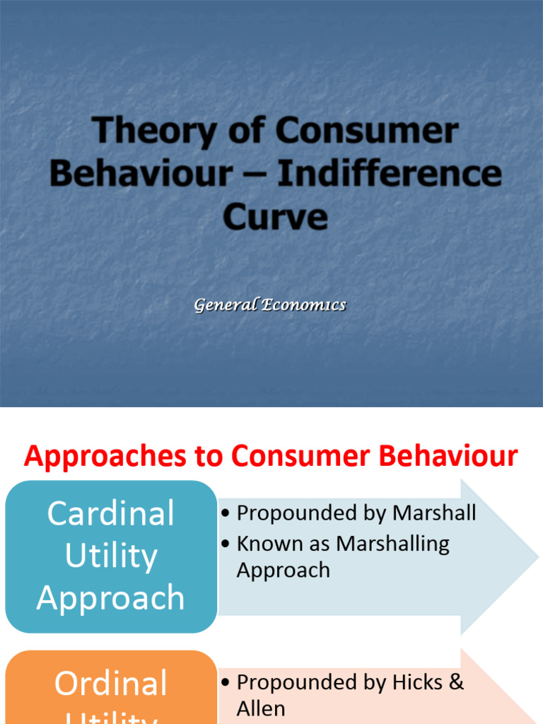 Indifference Curve in Consumer Theory | PDF | Utility | Economic Surplus