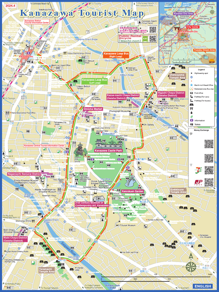 Kanazawa Tourist Map and Guide 2024 | PDF