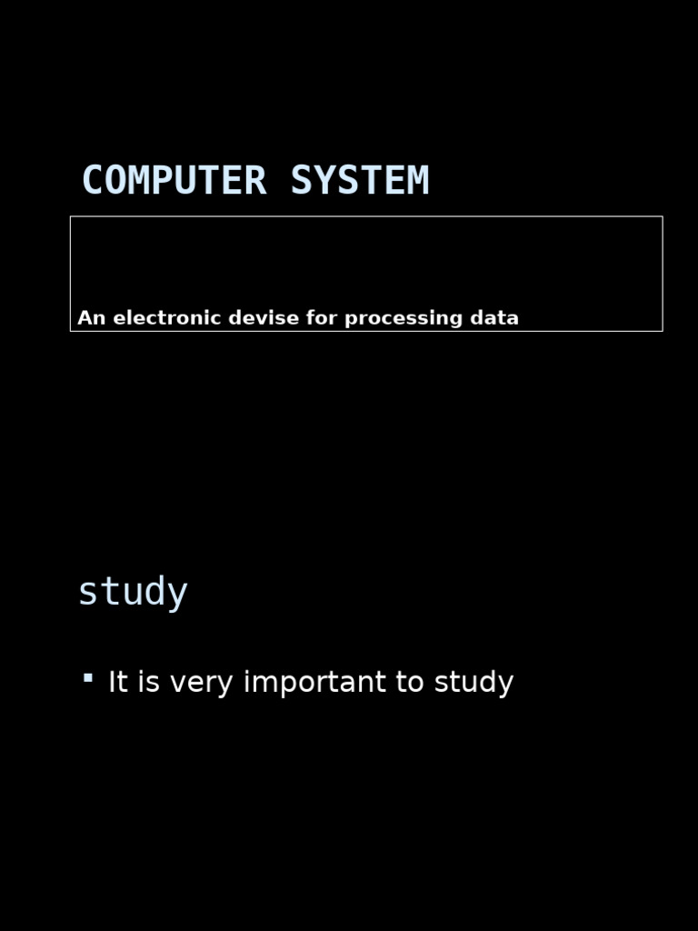 Computer System | PDF