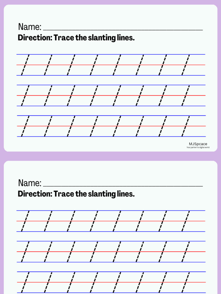 Tracing Lines | PDF