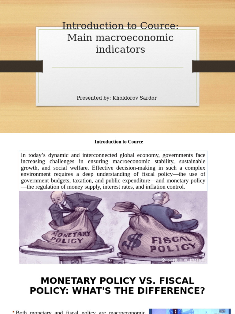Understanding Macroeconomic Policies | PDF | Fiscal Policy | Gross ...