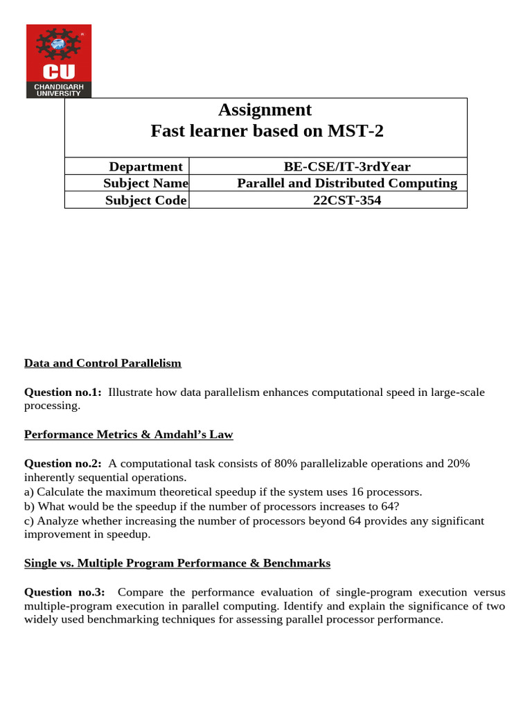 Parallel and Distributed Computing Insights | PDF | Parallel Computing ...