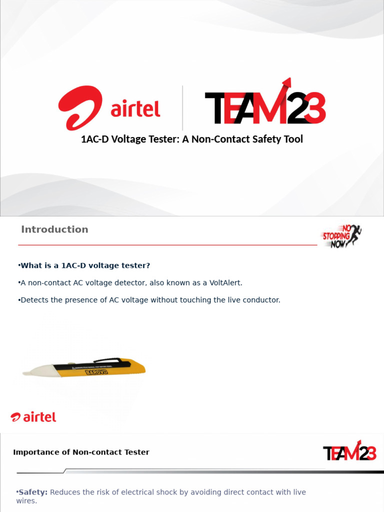1AC-D Voltage Tester: Safe AC Detection | PDF