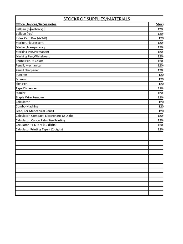 Stock Numbers Updated | PDF | Notebook | Cyan