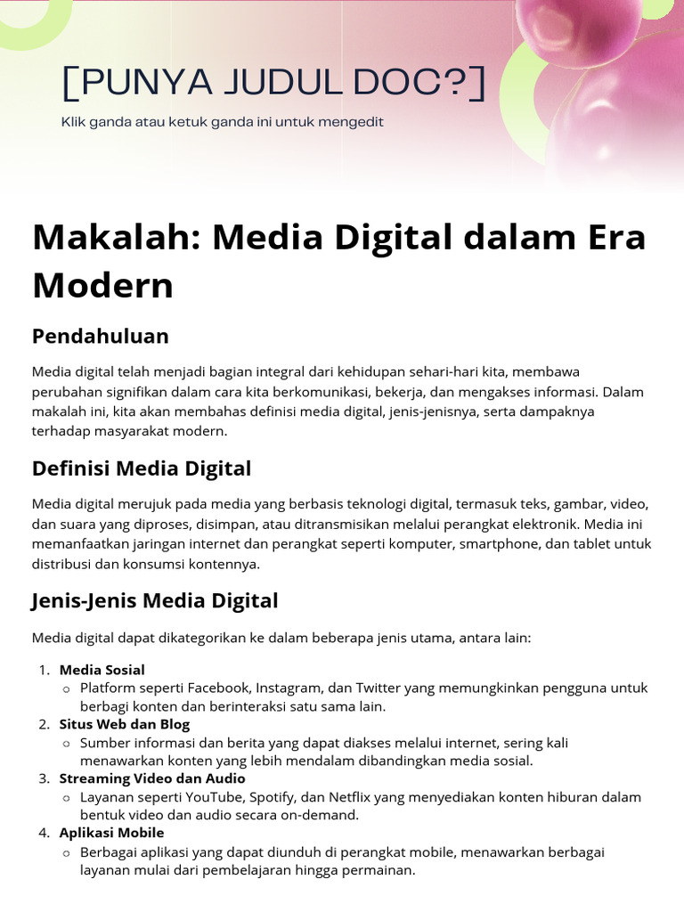 Makalah Media Digital Dalam Era Modern - 20250916 - 084006 - 0000 | PDF
