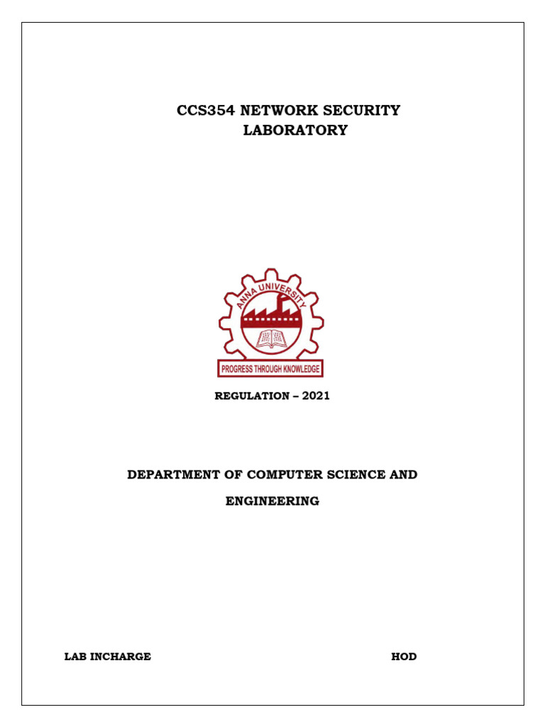 Security Lab Manual | PDF | Encryption | Malware