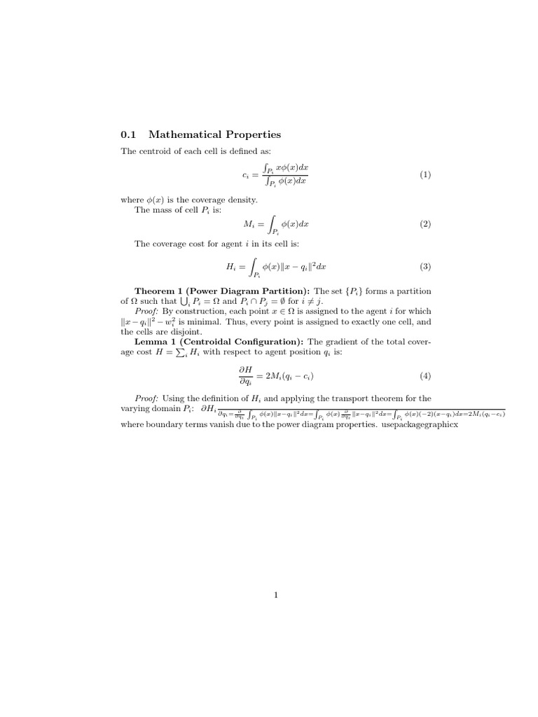 Coverage Control with Power Diagrams | PDF | Mathematical Analysis ...