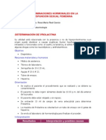 Determinaciones Hormonales en La