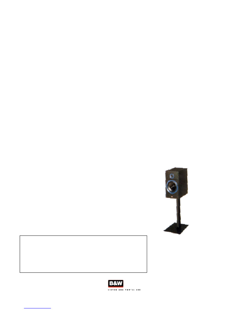 B&W Matrix 1 Series 2 Loudspeakers | PDF | Loudspeaker | Electronic ...