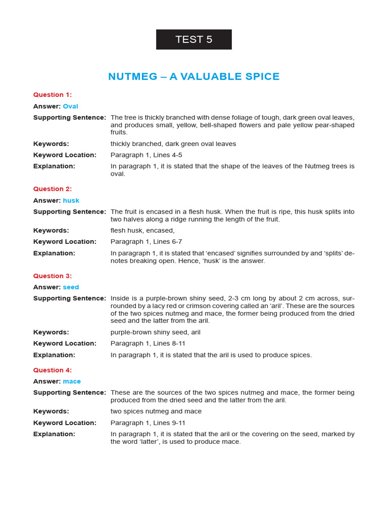 Nutmeg and Mace: Key Spice Insights | PDF