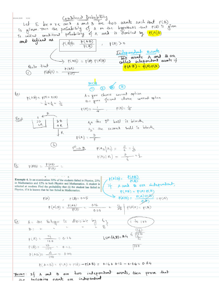 Conditional Probability | PDF