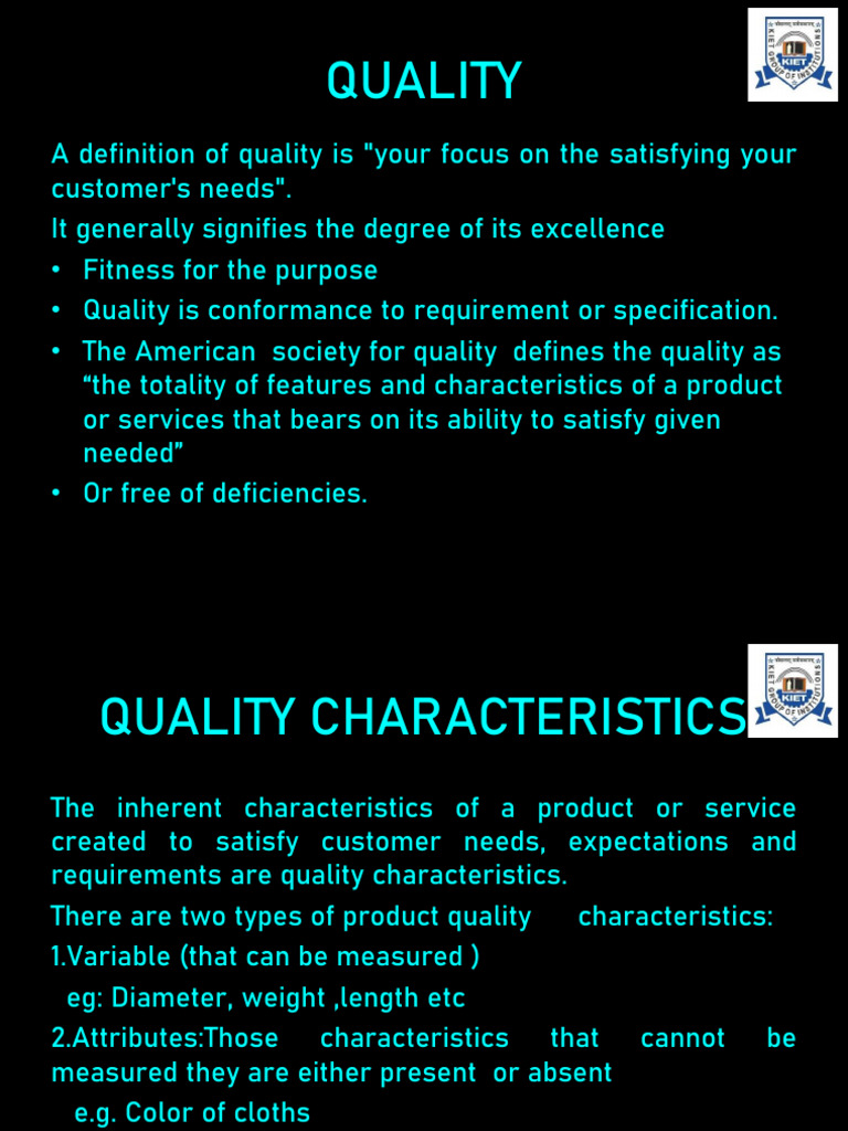 Understanding Quality Management Principles | PDF | Quality (Business ...