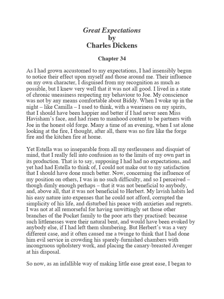 Great Expectations 034 Chapter 34 | PDF | Great Expectations
