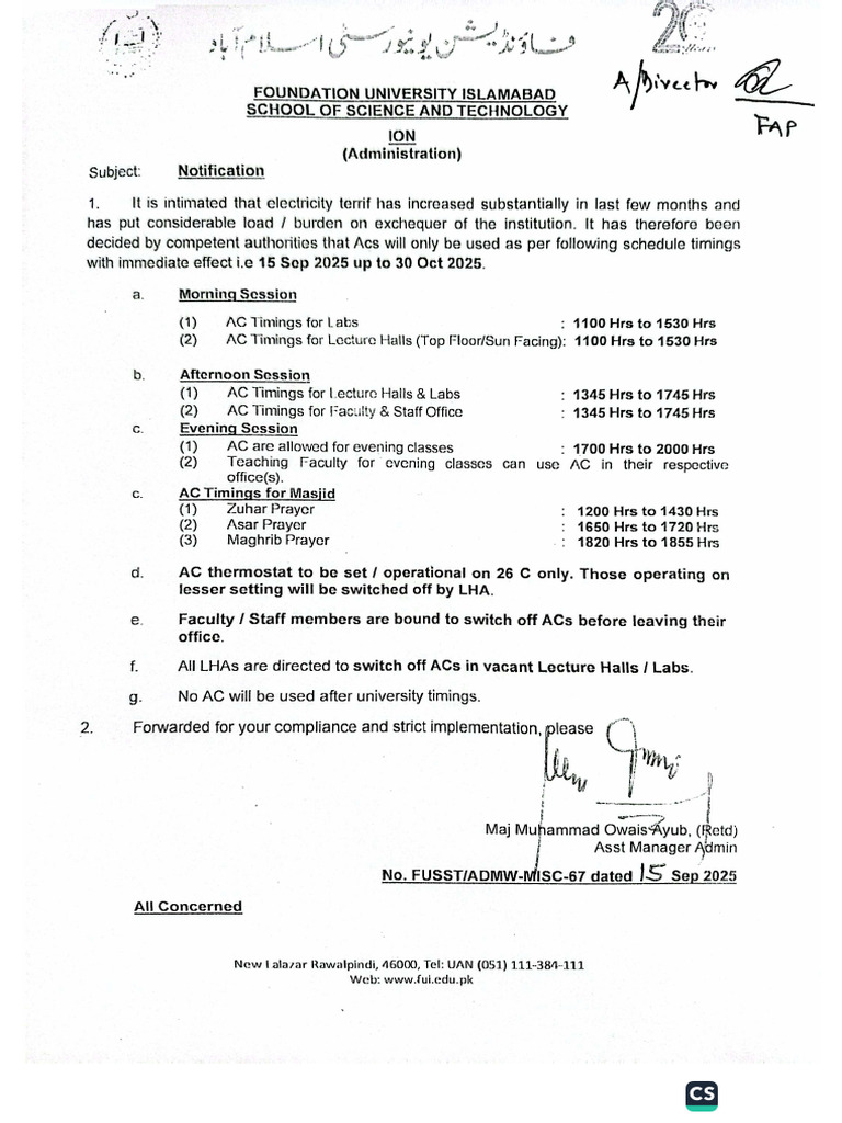 Ac Notification | PDF