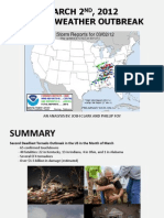 March 2, 2012 Severe Weather Outbreak: An Analysis By: Josh Clark and Phillip Foy