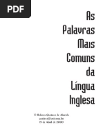palavras inglesas