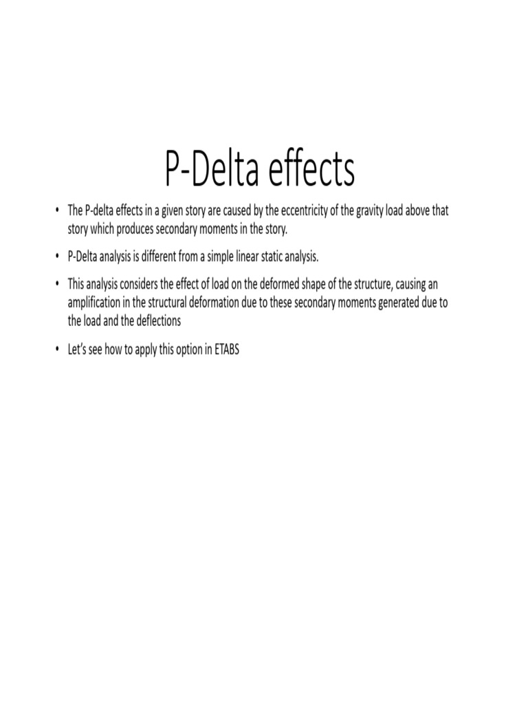 23 P Delta Effects | PDF