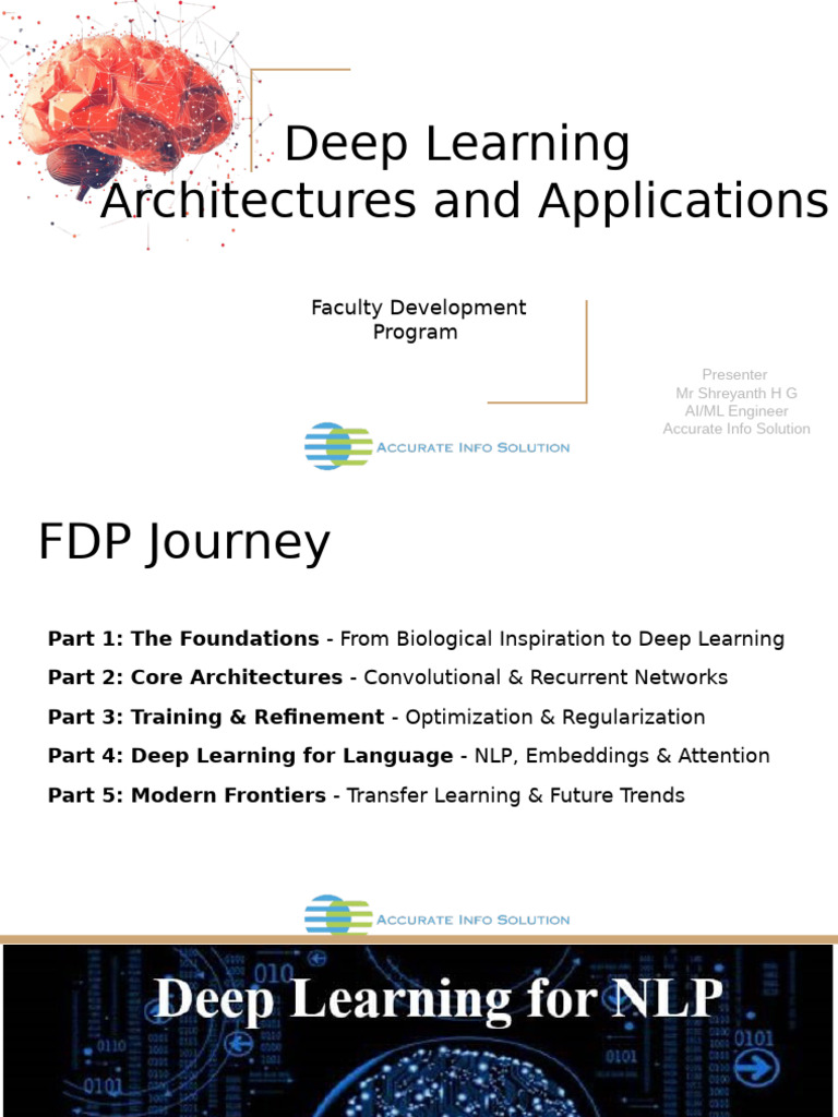 Deep Learning Architectures Overview | PDF | Computing | Statistical ...