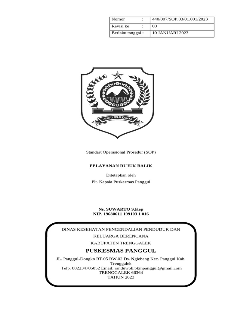 3.7.2 (A) Sop Rujuk Balik | PDF