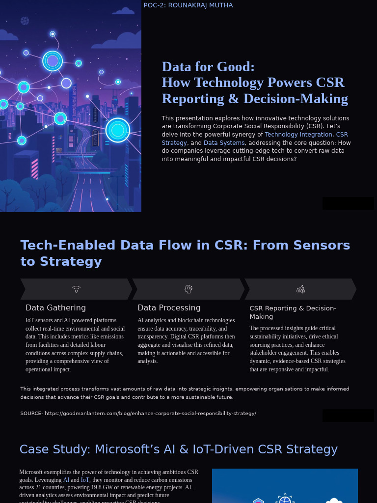 Tech-Driven CSR: Data for Impact | PDF | Corporate Social ...