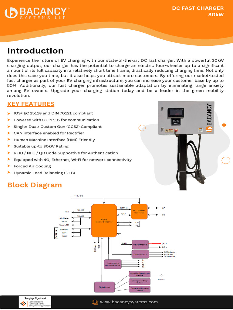 CCS2 DC Fast Charger Overview | PDF | Battery Charger | Computer ...