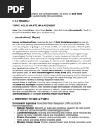 Class 10 Waste Management Project | PDF - Patio Waste Management Partnership Ideas Pdf