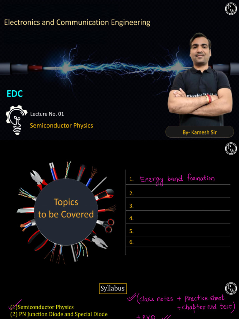 Semiconductor Physics 01 Class Notes | PDF